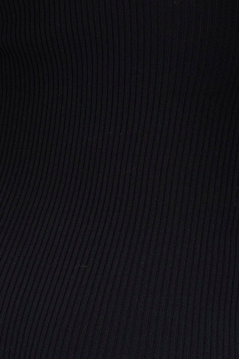 Black Playsuit & Shrug Set Long Sleeves Sweetheart Knit