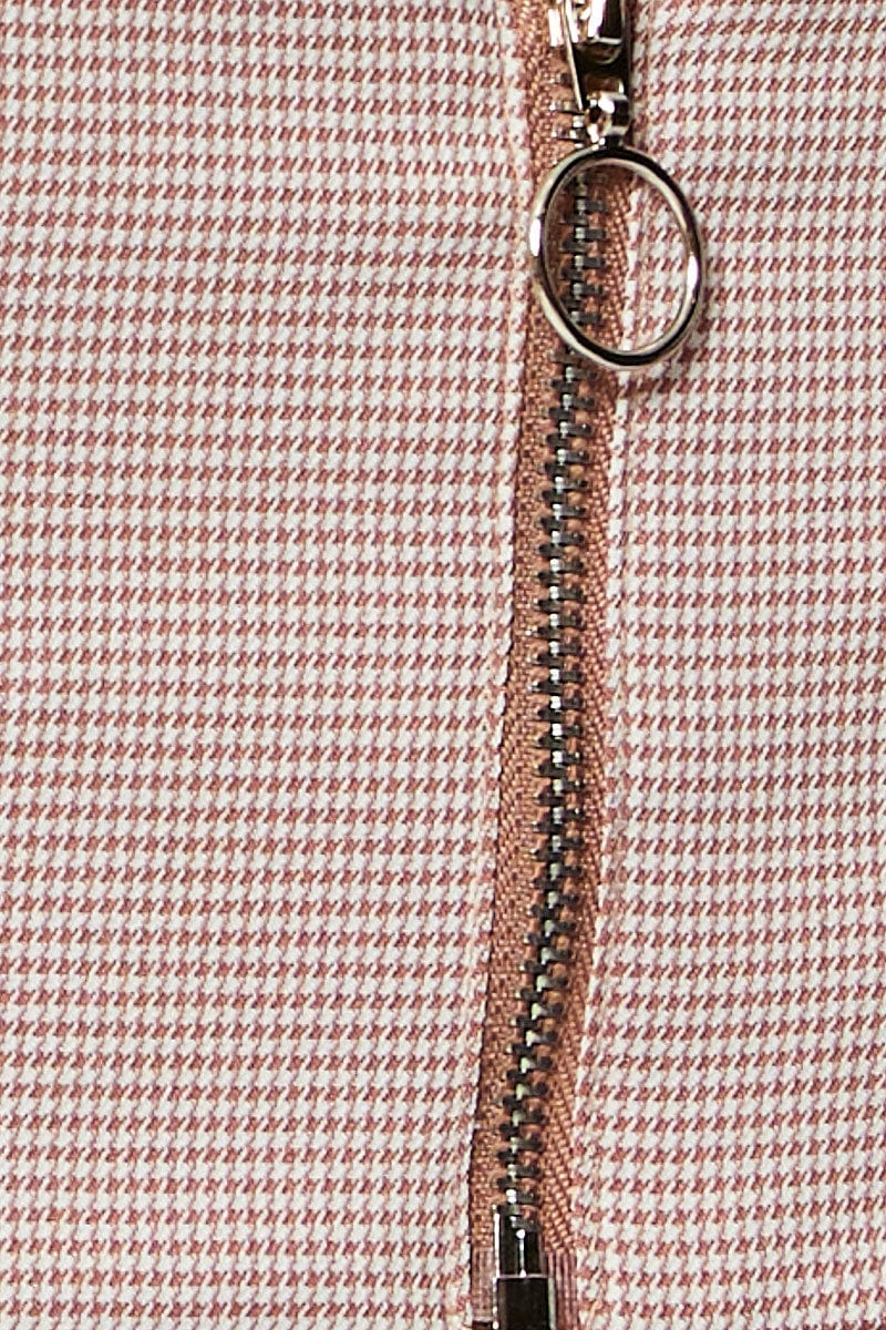 Check Crop Top Sleeveless