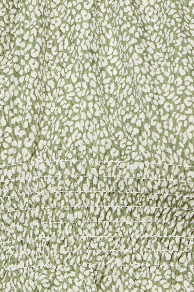 Geo Print Halter Top Sleeveless