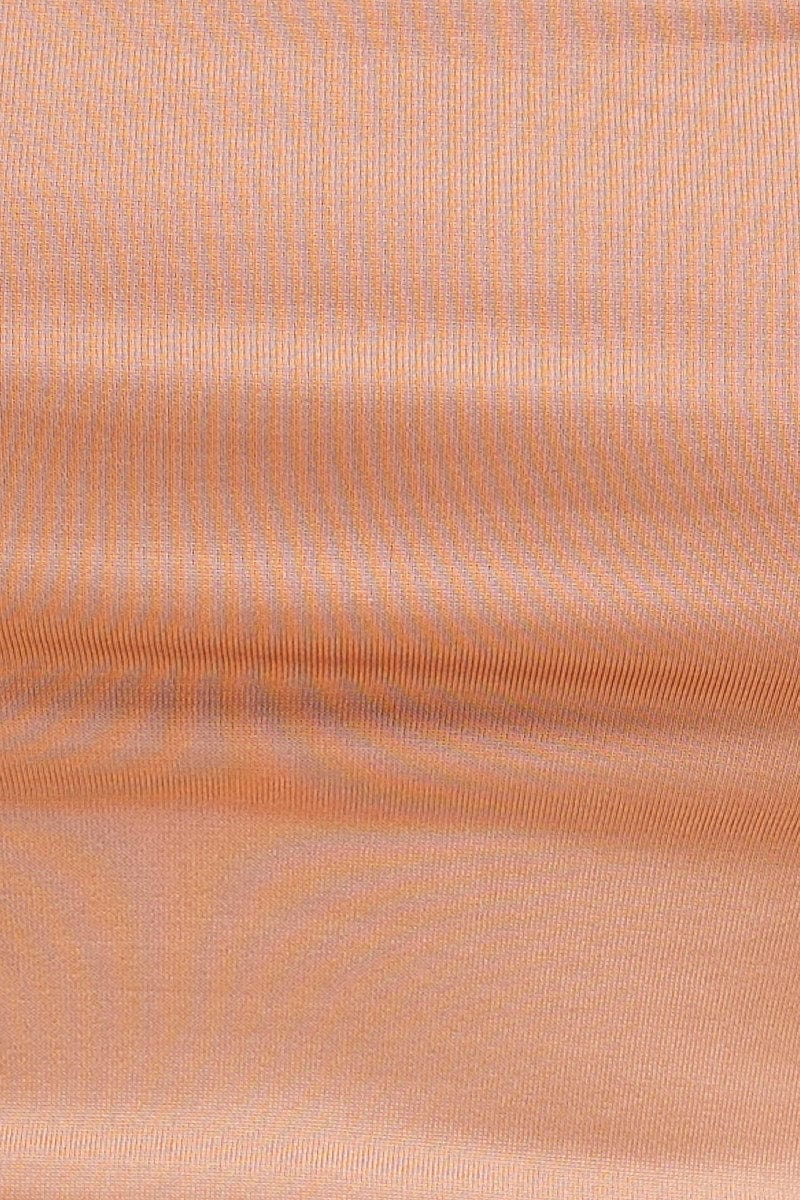 Pink Crop Cami Top Scoop Neck Sleeveless Thin Strap