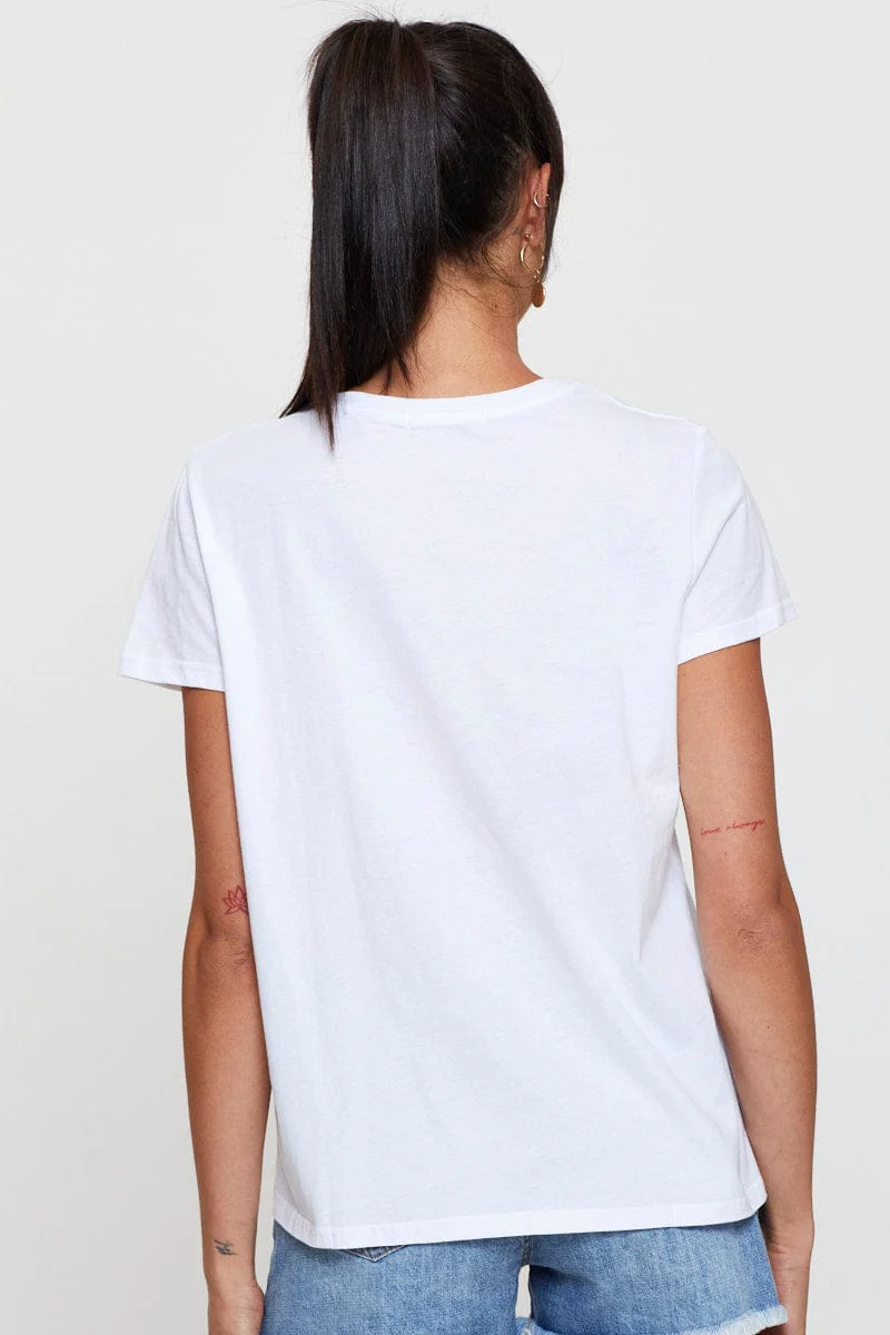 White Graphic T Shirt Sleeve_Length