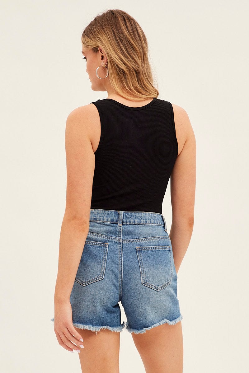 Black Bodysuit Seamless Sleeveless