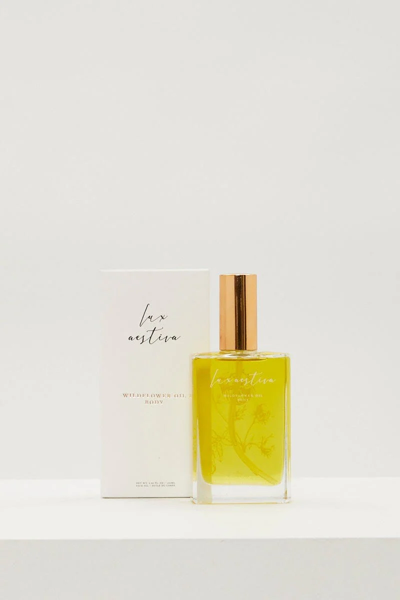 Yellow Lux Aestiva Wild Flower Body Oil 100Ml