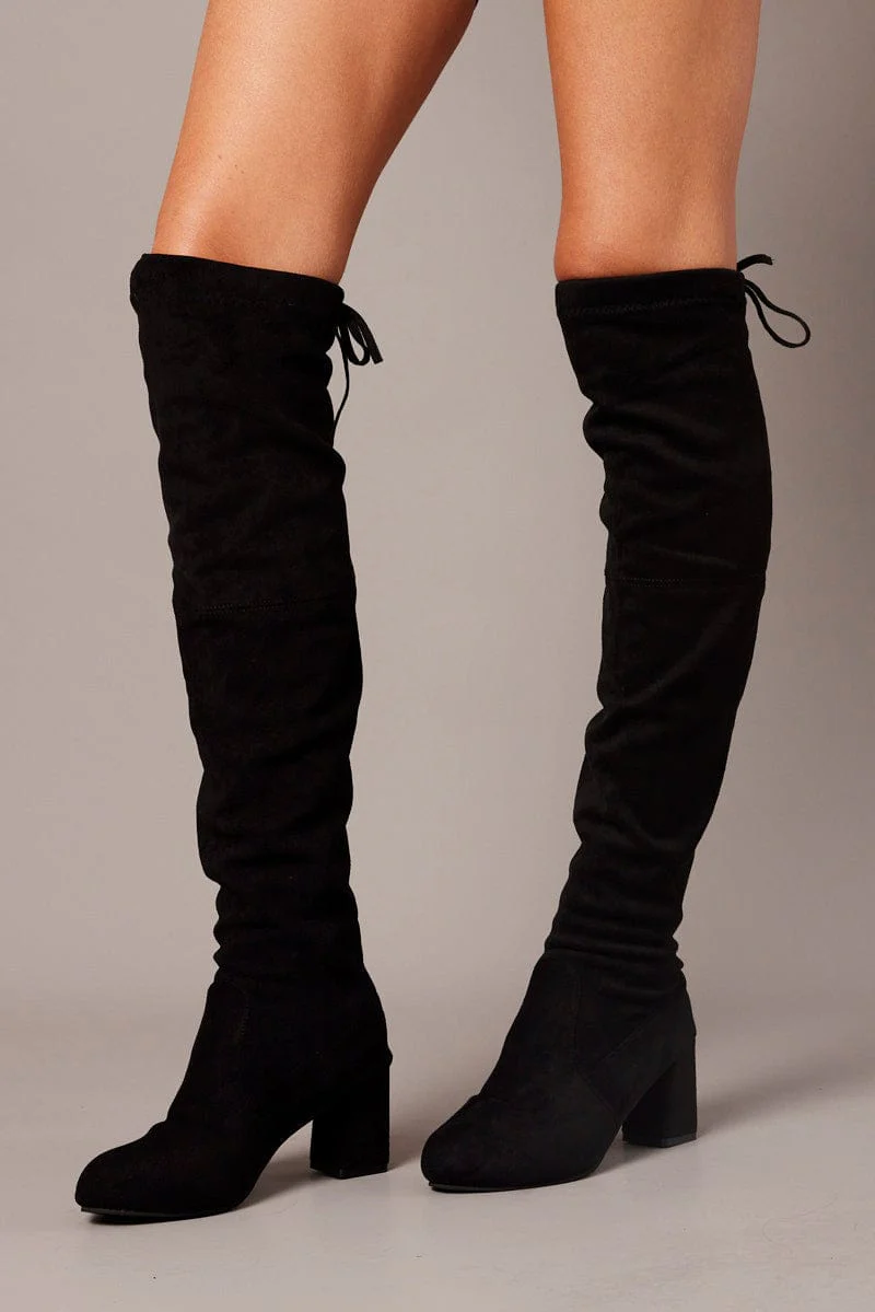 Black Over The Knee Boots