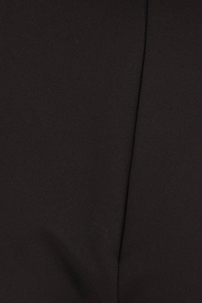 Black Flare Pants Mid Rise