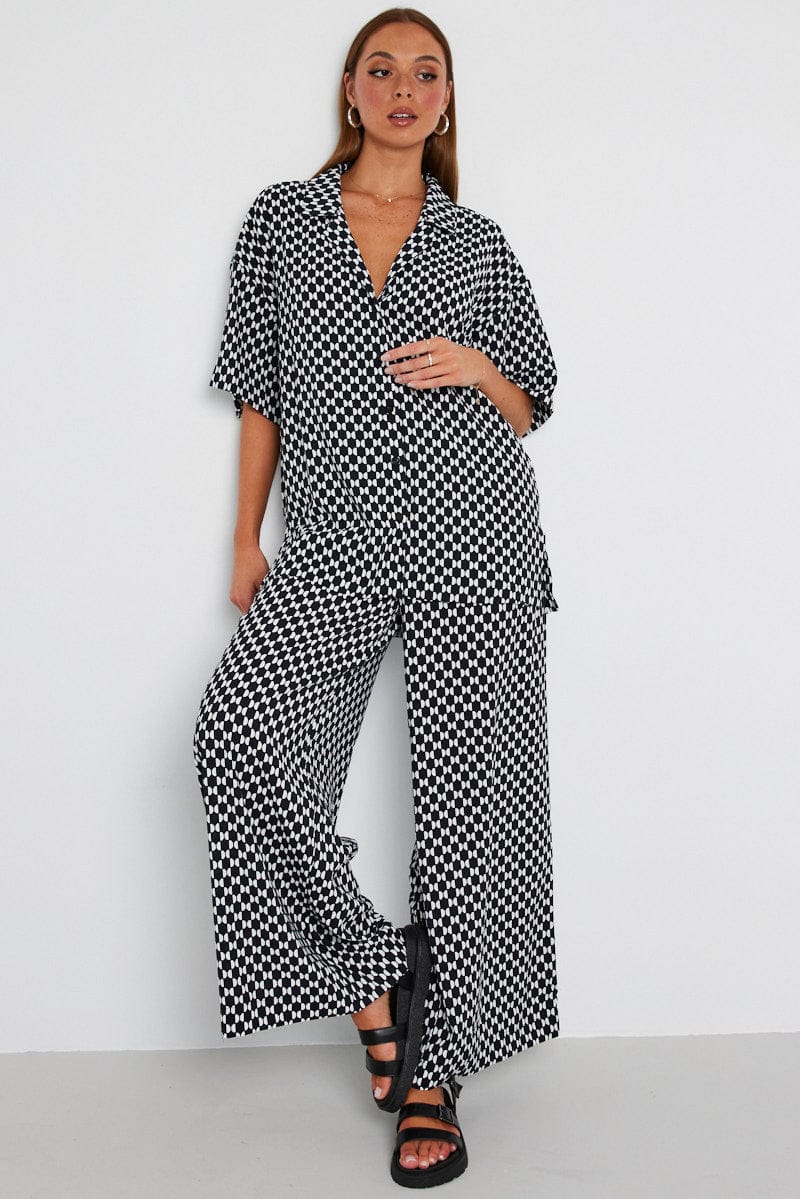 Multi Geo Shirt Short Sleeve