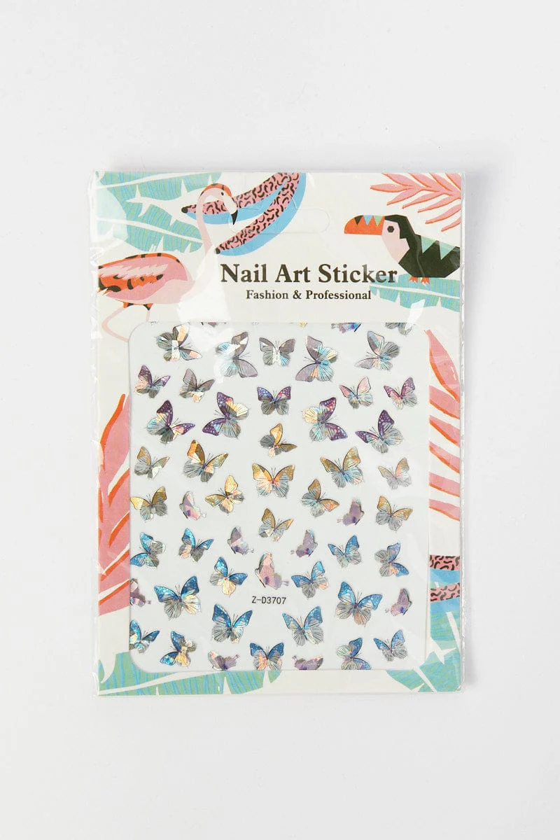Multi Butterfly Nail Sticker