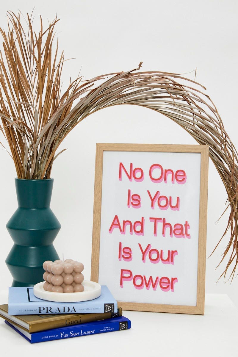 Print Slogan Poster Print A4