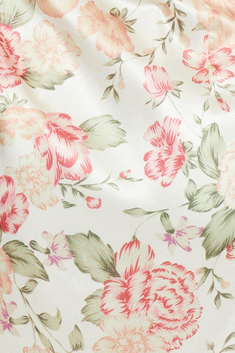 Print Wrap Dress Mini