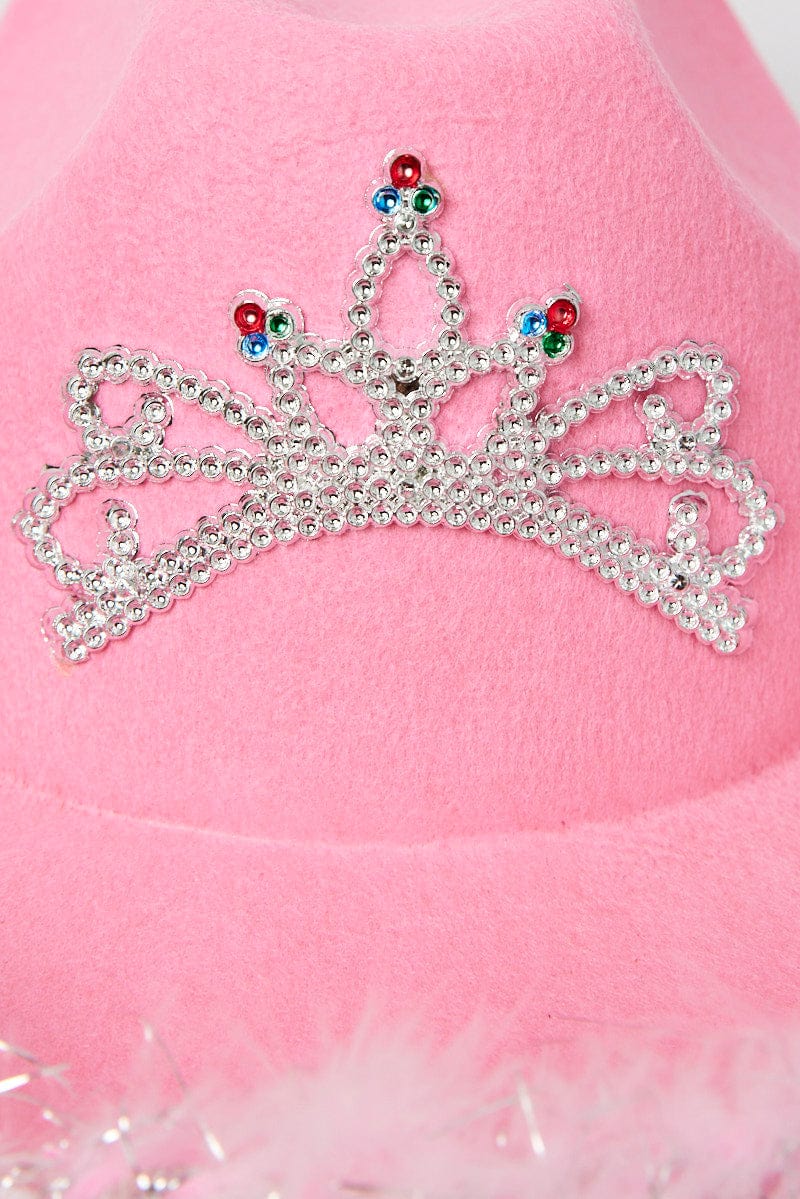 Pink Festival Cowboy Hat