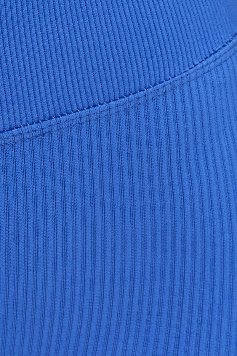 Blue Seamless Legging High Rise Activewear