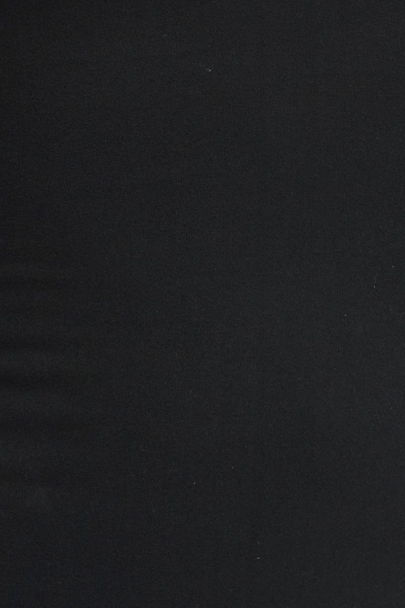 Black Supersoft Slim Fit Maxi Dress