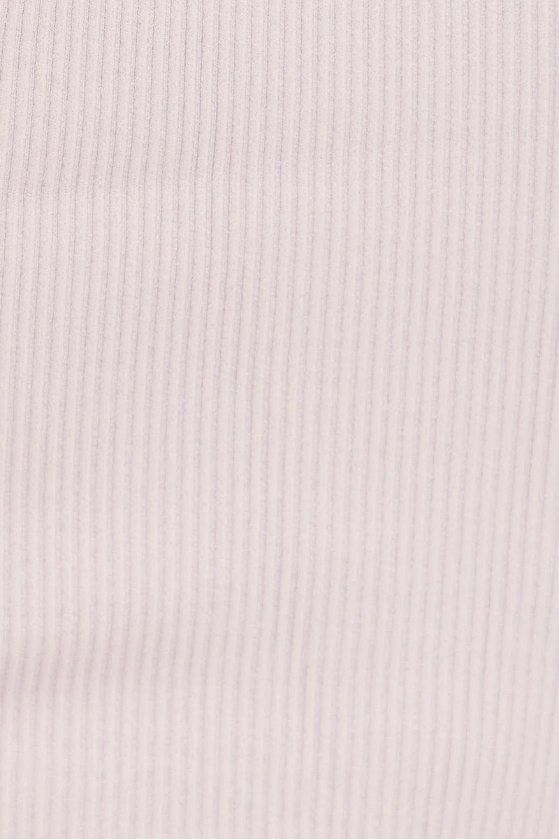 Purple Seamless Top And Bike Shorts Activewear Set