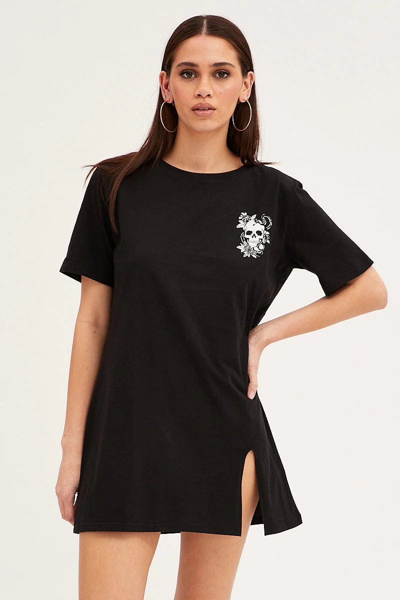 Black T-Shirt Dress