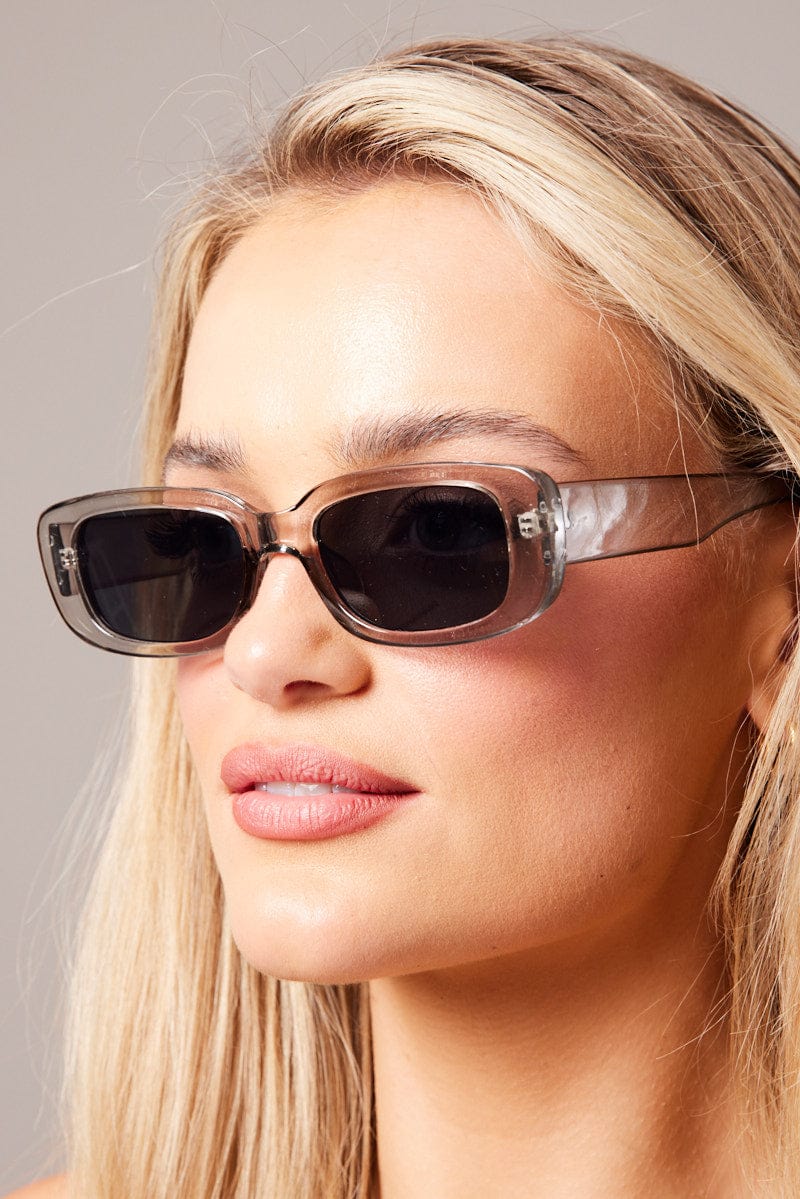 Metallic Squared Sunglasses