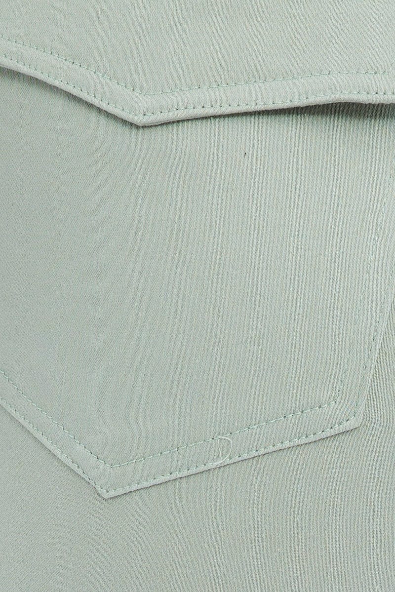 Khaki Black Out Pocket Cargo Pants