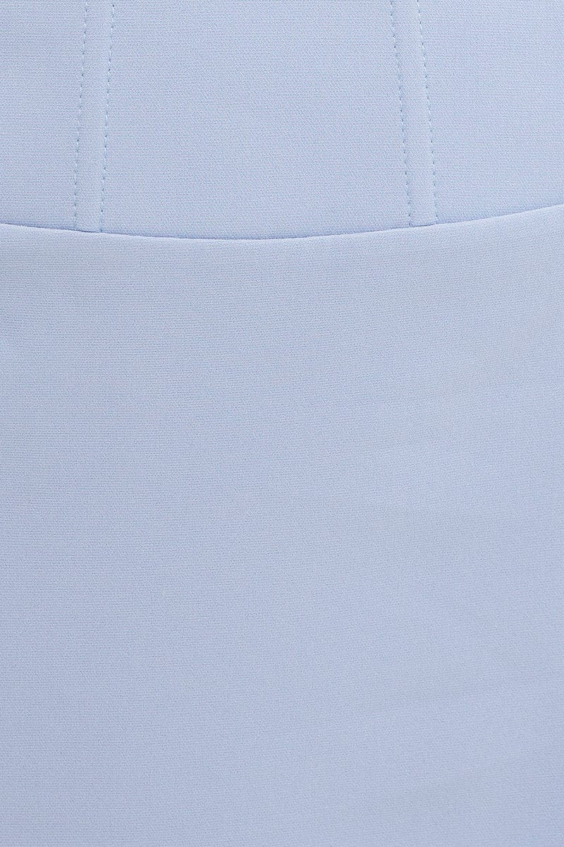 Blue Corset Mini Skirt