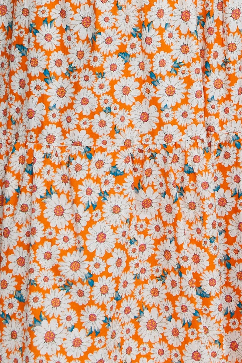 Print Singlet Top Crop