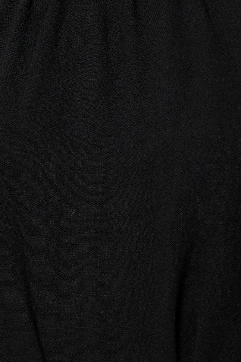 Black Halter Top Sleeveless Tie Up