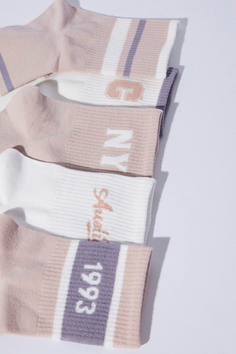Multi 5 Pack Socks