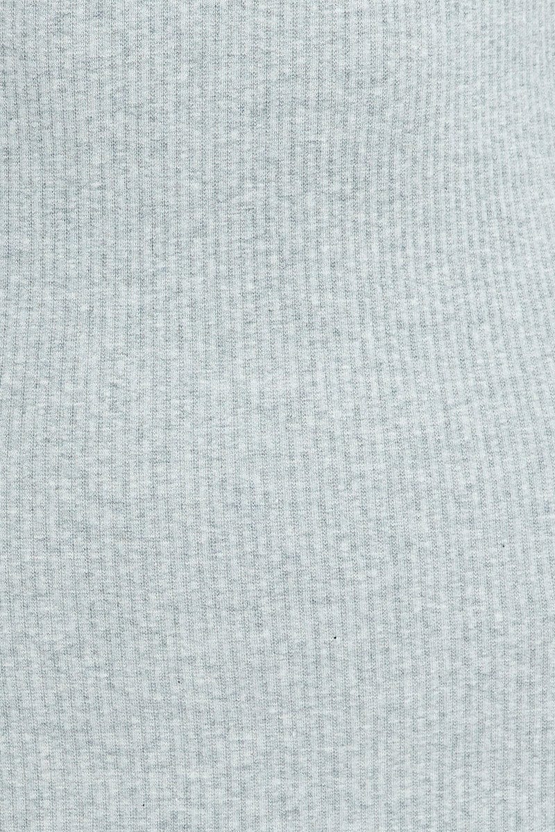 Grey Dress Short Sleeve Crew Neck