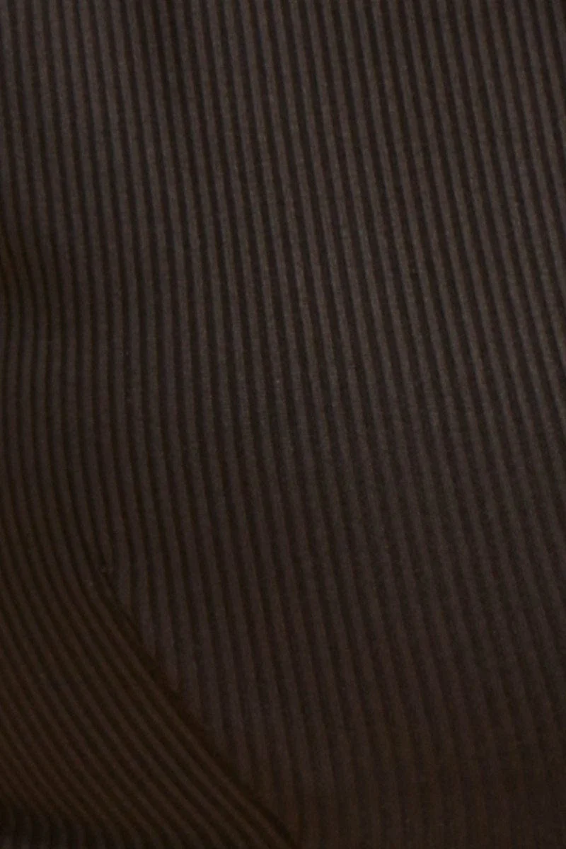 Black V Neck Bralette Cotton Stretch