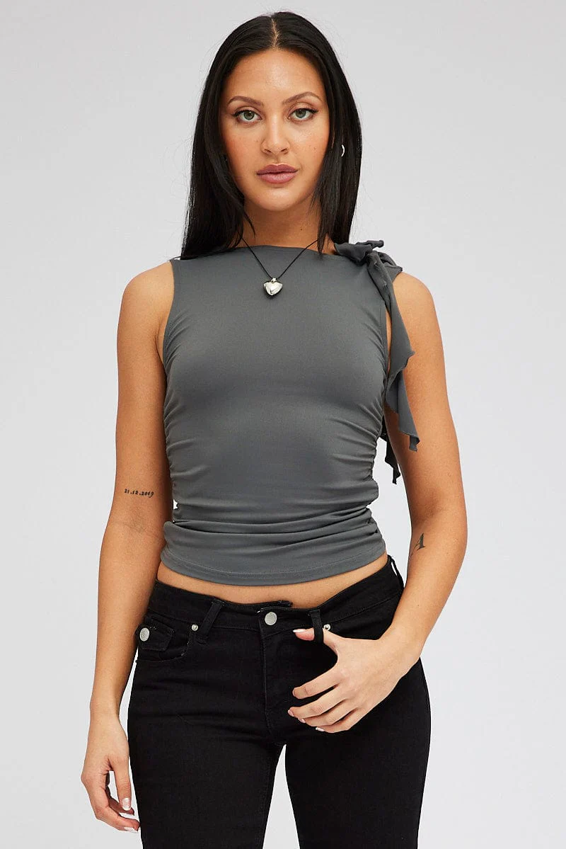 Grey Supersoft Top