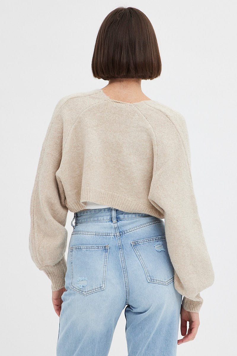 Camel Knit Shrug