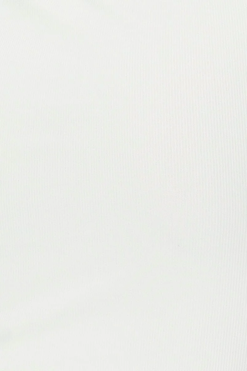 White Snap Button Off Shoulder Dress