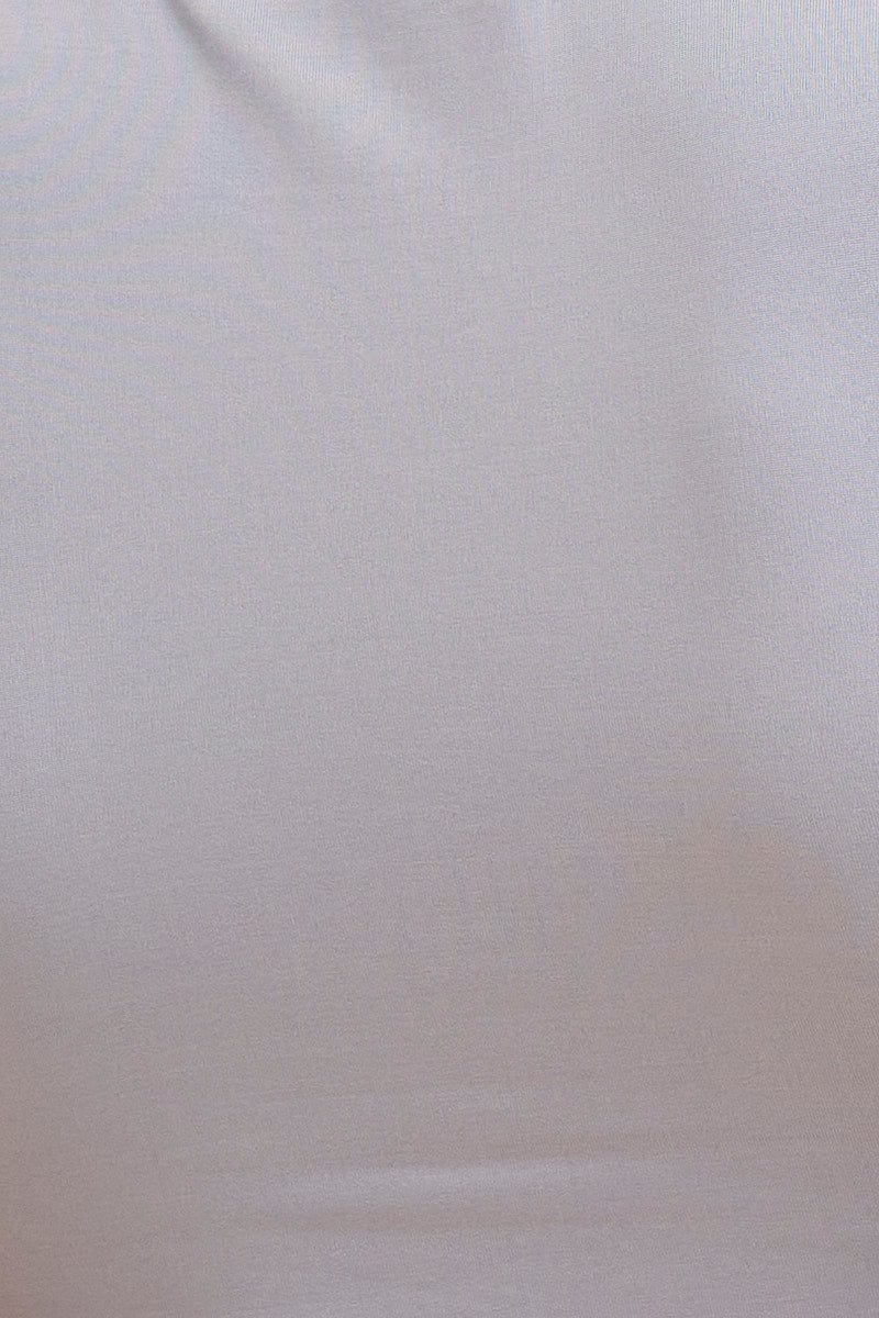 Blue Tank Top Smooth Cropped Full Length