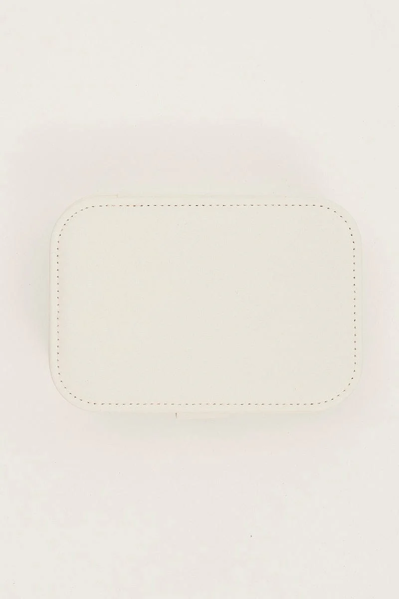 White Jewellery Storage Box