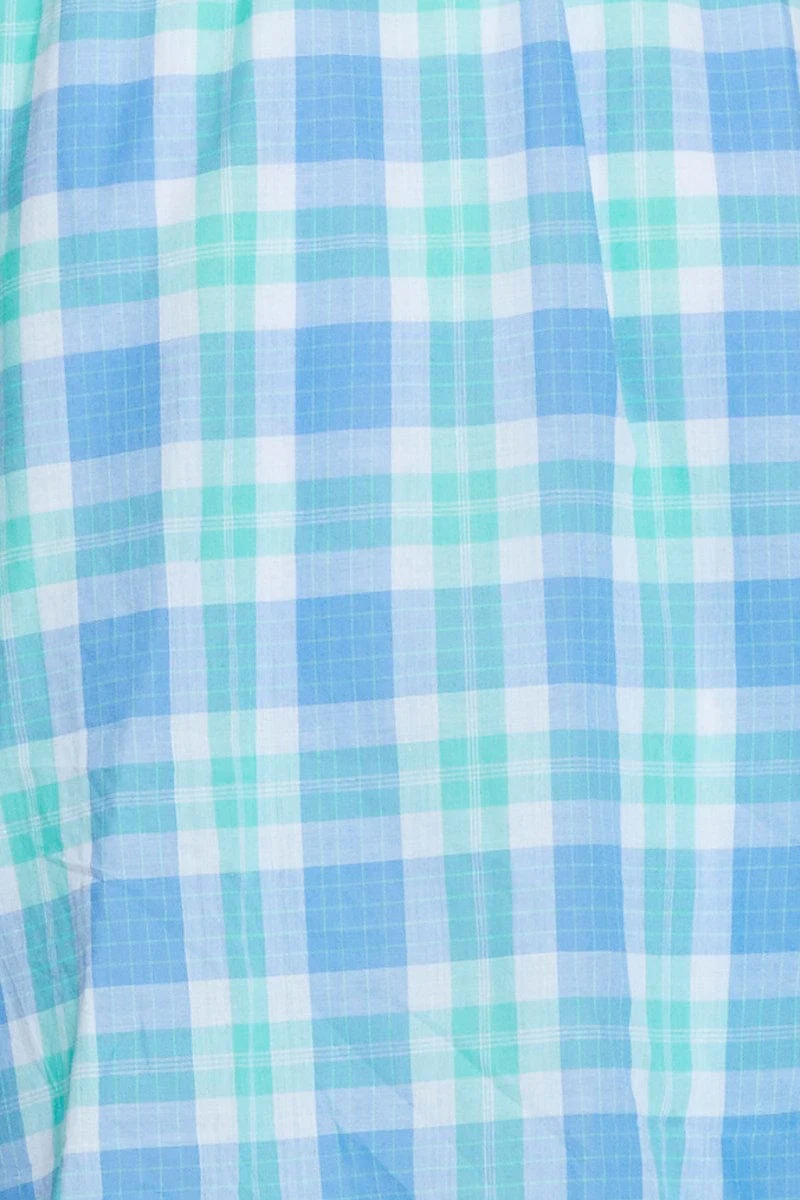 Check Midi Dress Sleeveless