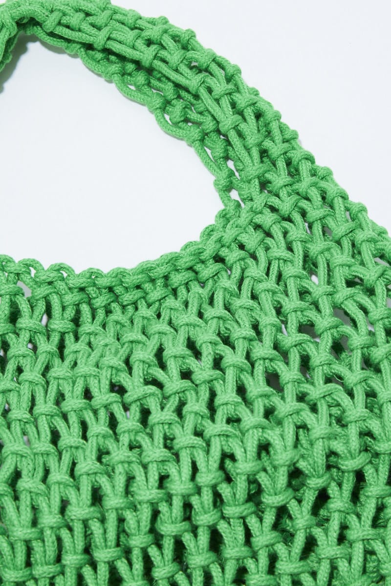 Green Crochet Bag