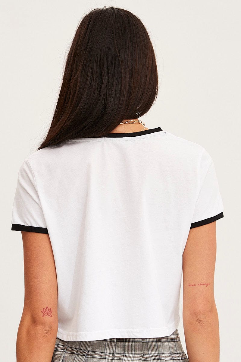 White T Shirt Short Sleeve