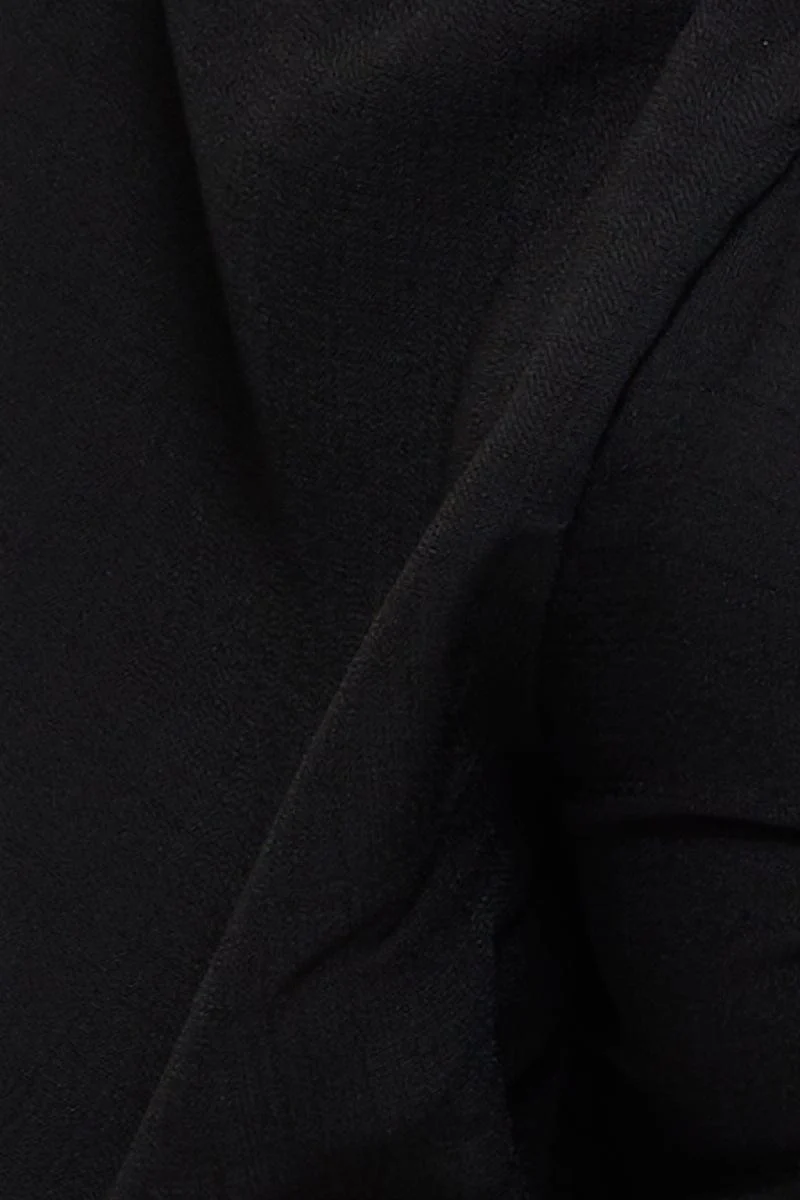 Black Crop Bolero Short Sleeve