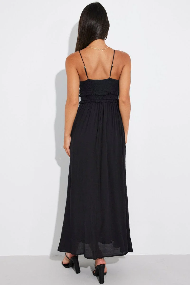 Black Maxi Dress Strappy