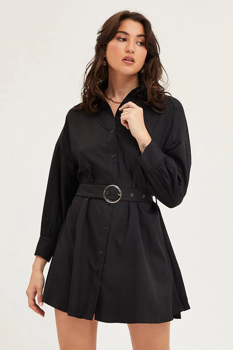 Black Dress Long Sleeve Mini