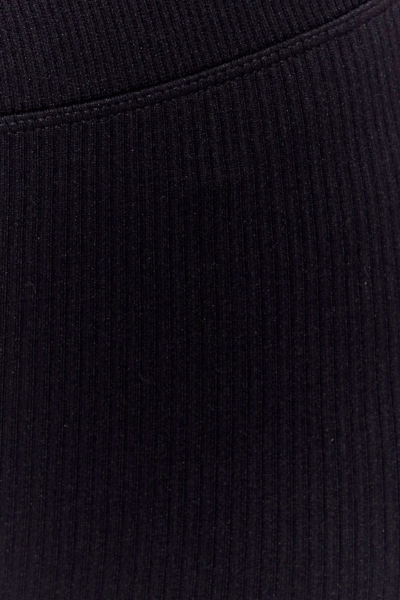 Black Seamless Top And Bike Shorts Activewear Set