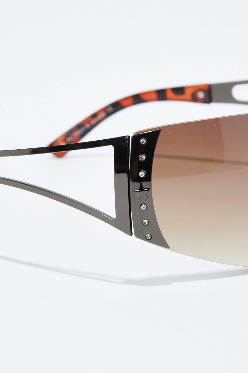 Brown Fashion Sunglasses