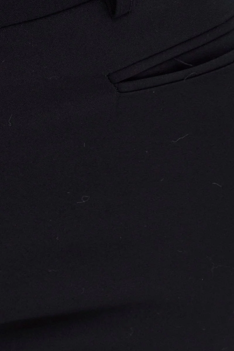 Black Work Pants Straight Fit