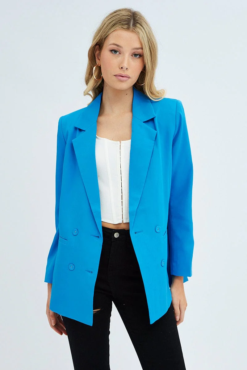 Blue Workwear Jacket Long Sleeve