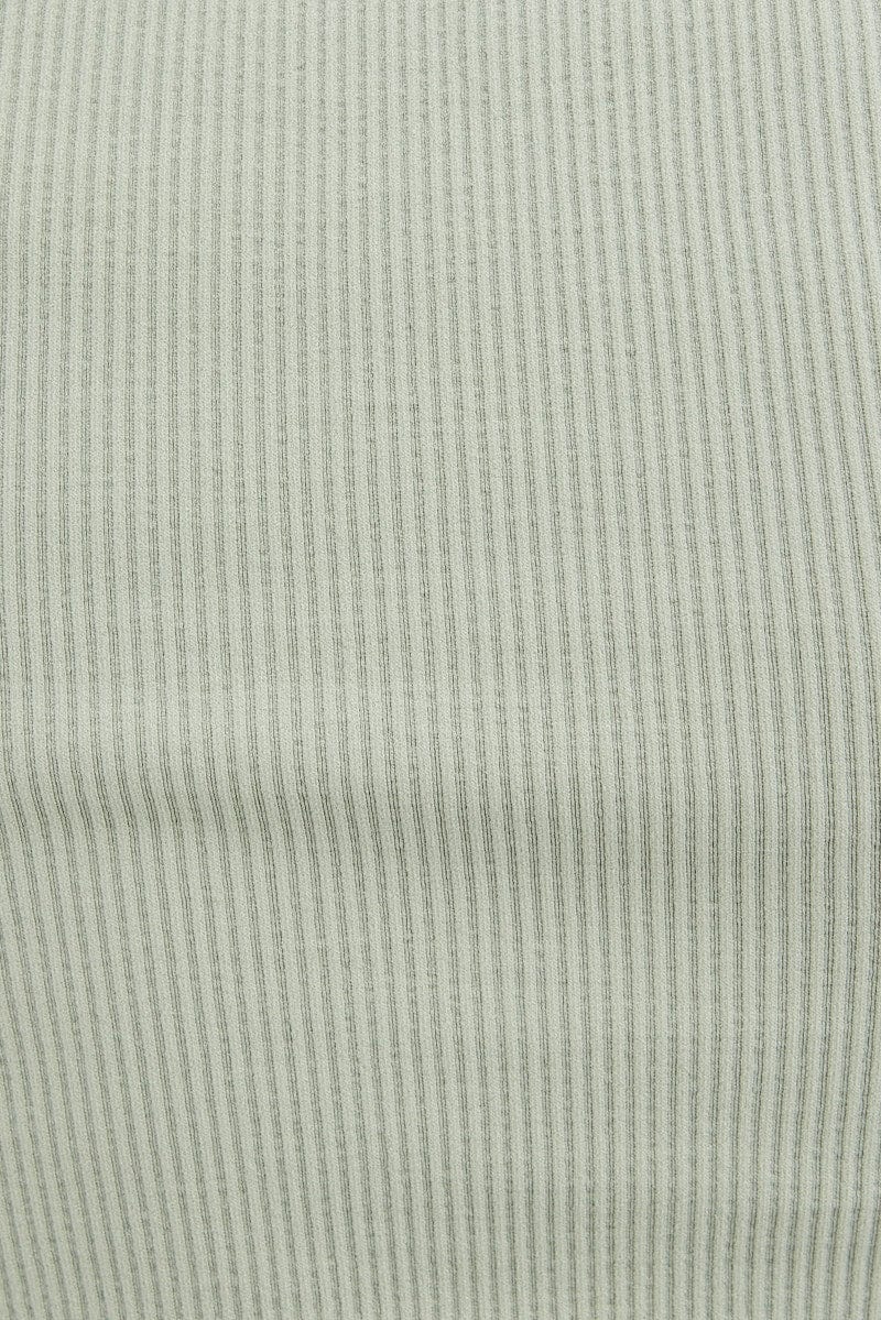 Green T Shirt Short Sleeve V Neck Seamless