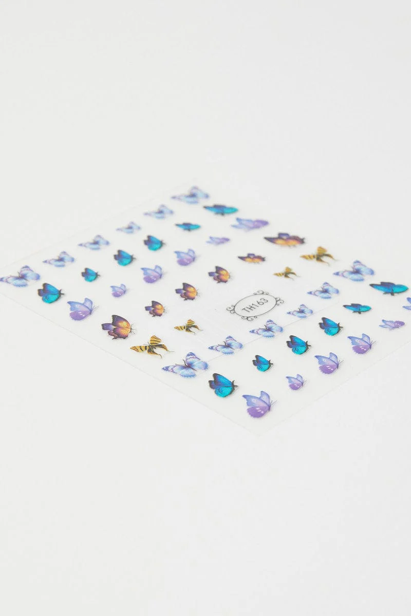 Multi Butterfly Nail Sticker