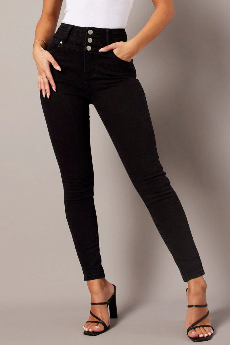 Black Skinny Jean High Waist