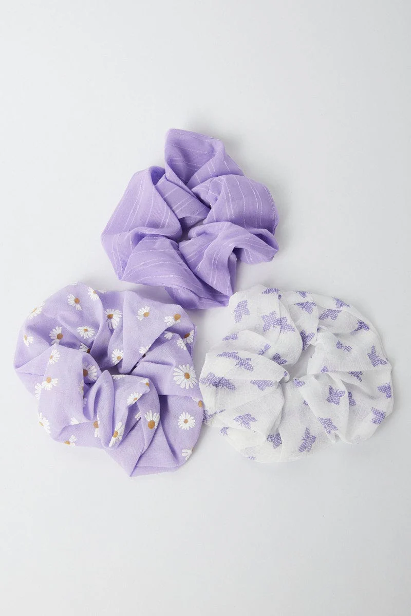 Multi 3 Pack Scrunchies
