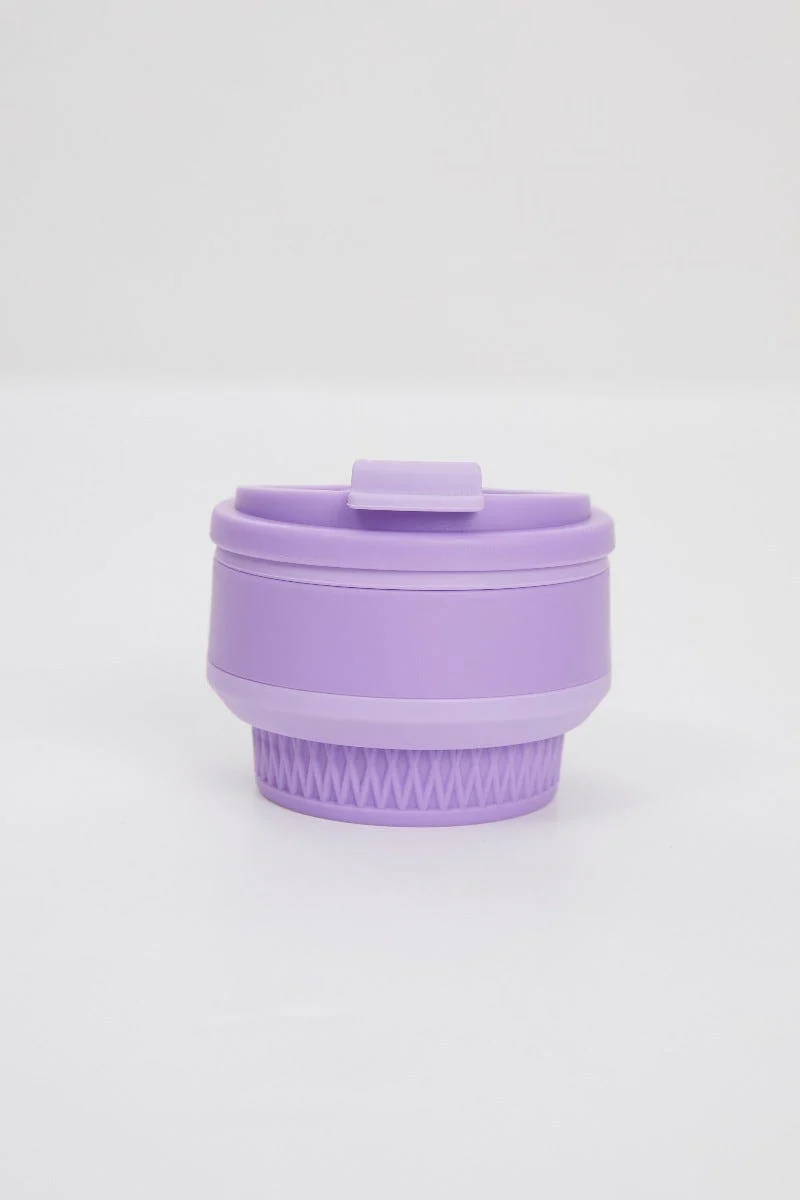 Purple Nyla Rose Collapsable Re-Useable Cup