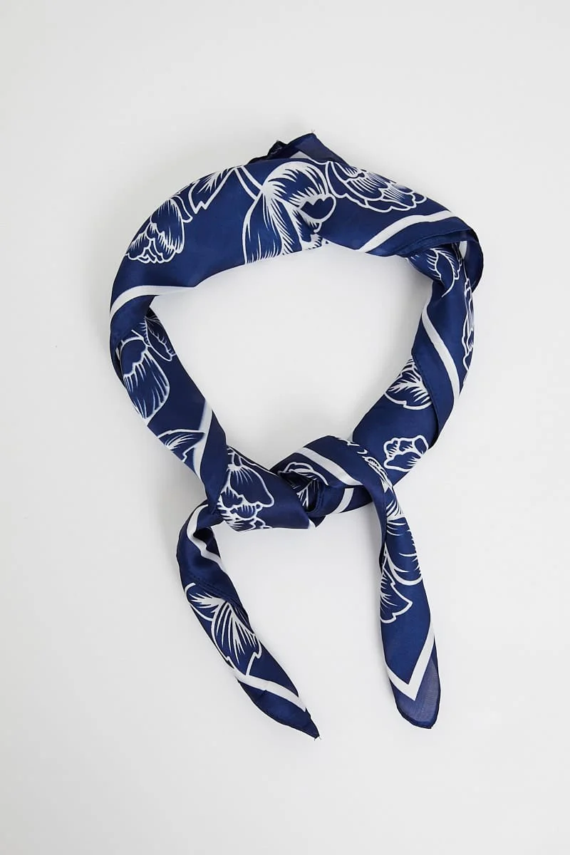 Black Printed Scarf