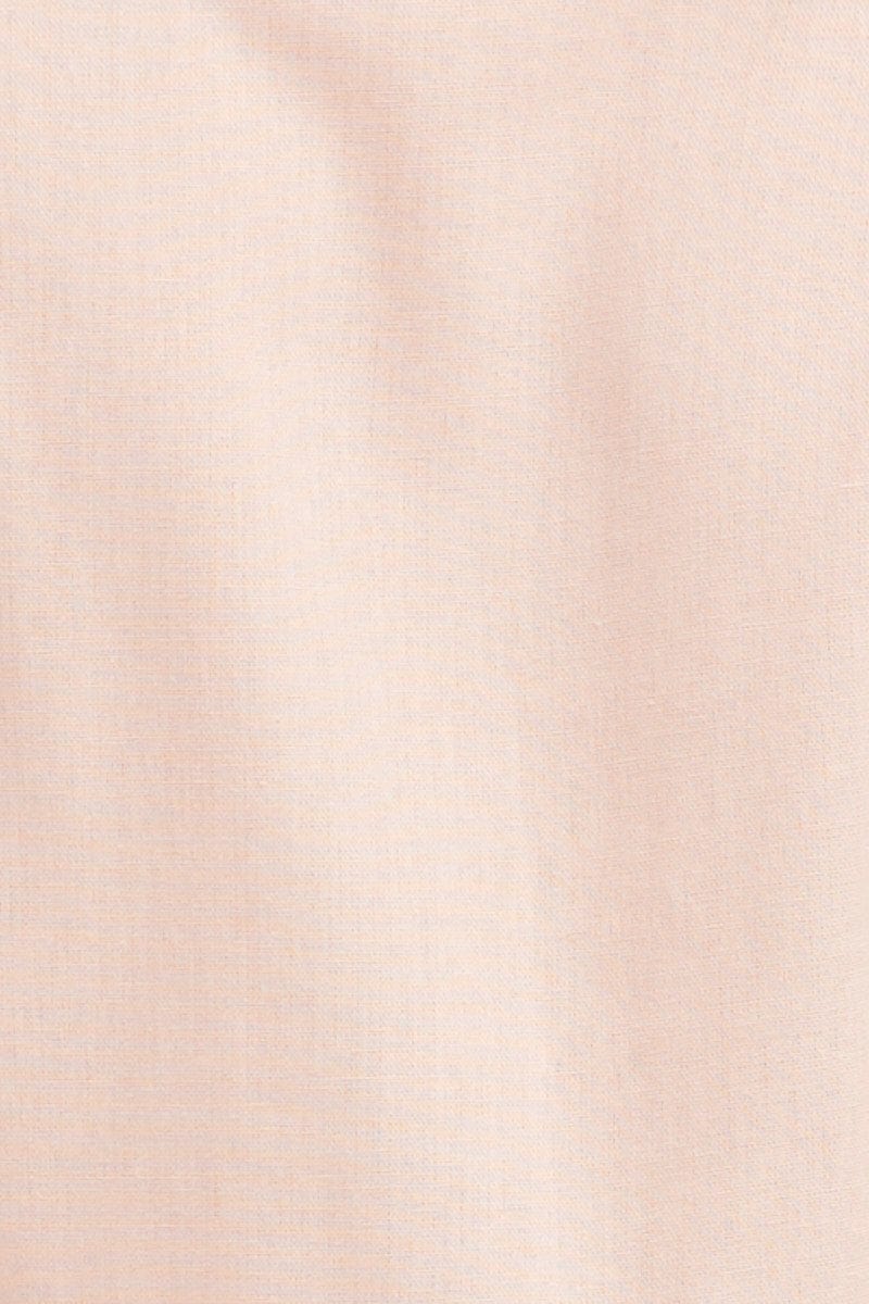 Pink Shirt Dress Long Sleeve Button Front