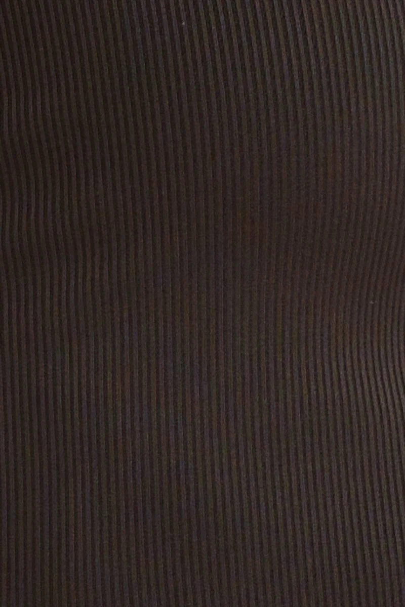 Black Bandeau Singlet Rib Top