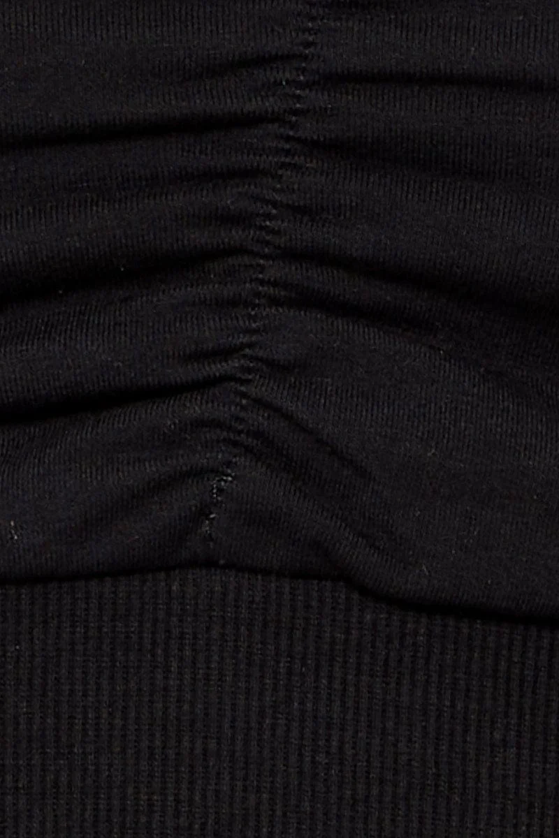 Black Singlet Bralette Crop